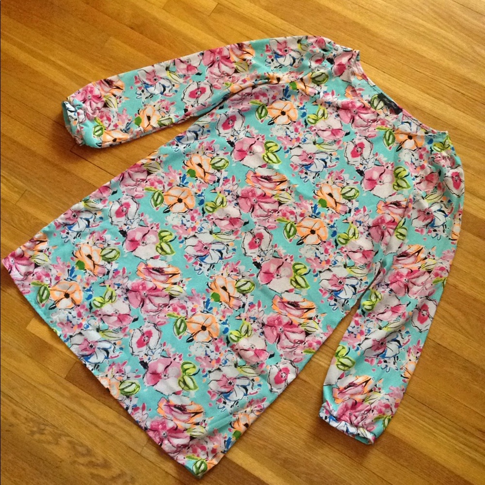 Floral shift dress